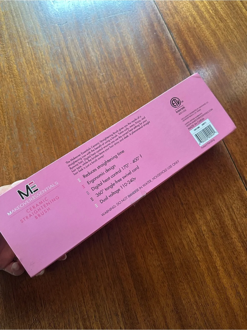 Makeover Essentials Hair Straightening Brush